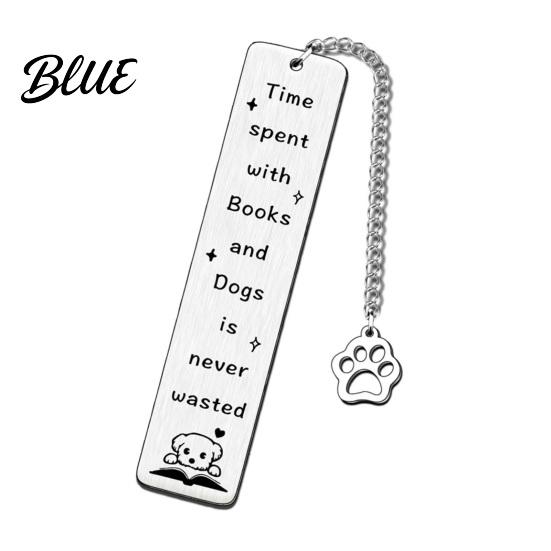 Creative Cat Bookmark Cute Bookmark Funny Metal Page Marker with Stainless Steel Quotes