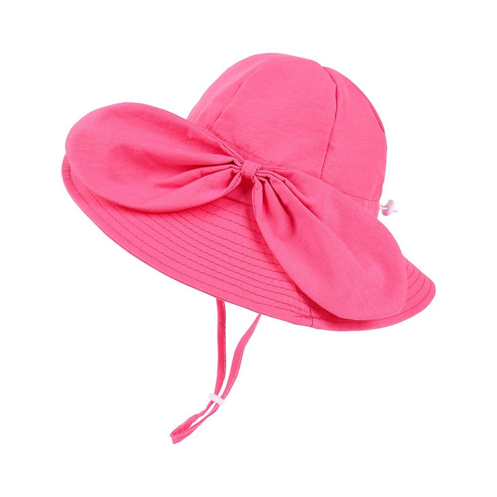 

New Panama Summer Big Brim Bowknot Baby Sun Hat for Girls Beach Sun Cap Autumn Kids Fisherman s Cap Outdoor Baby Bucket Hat 48-52cm(2-5years)