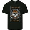 See You In Valhalla Viking Skull and Symbols Mens Light Cotton T-Shirt