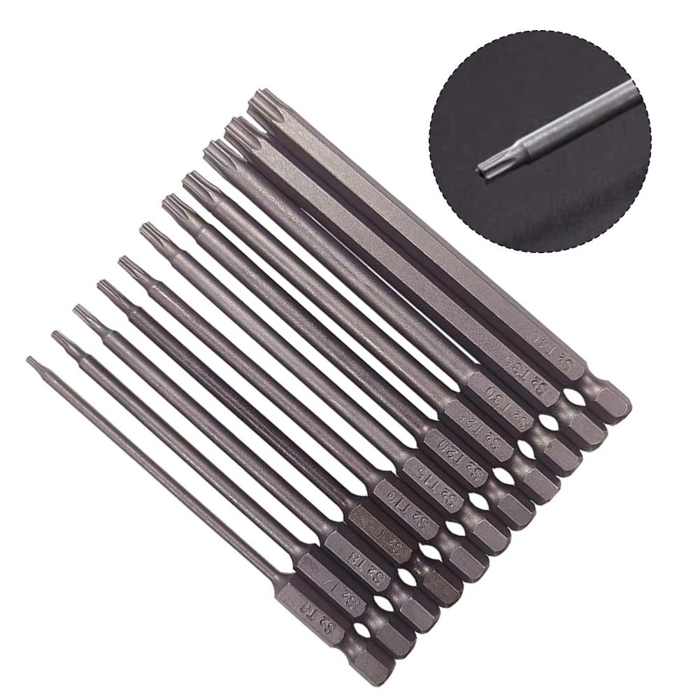 11pcs Magnetic Screwdriver Drill Bit Set Anti-Slip Hexagonal Star Hollow Batch Head Electric Screwdriver Set Screw Driver Tools
