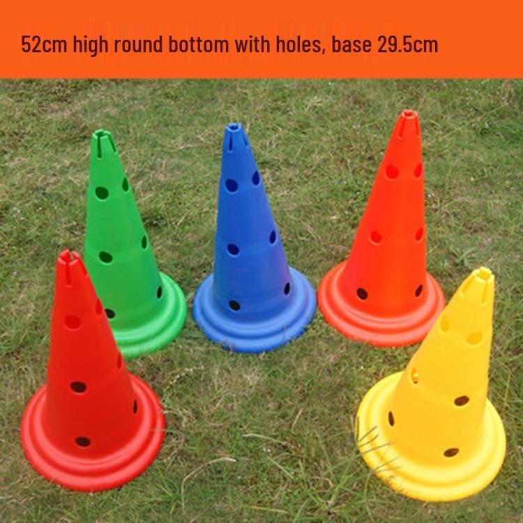 Football & Basketball Training Cones - PE Material, Roadblock & Obstacle Dribbling Equipment