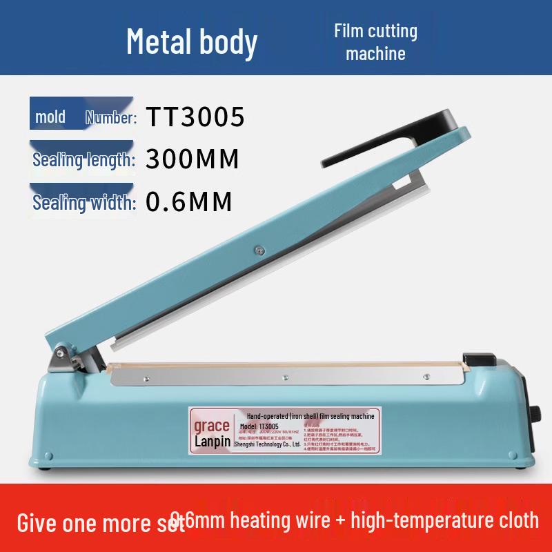 Compact Manual Heat Sealer for Mooncake, Tea, Kraft Paper, and Flat Plastic Bags