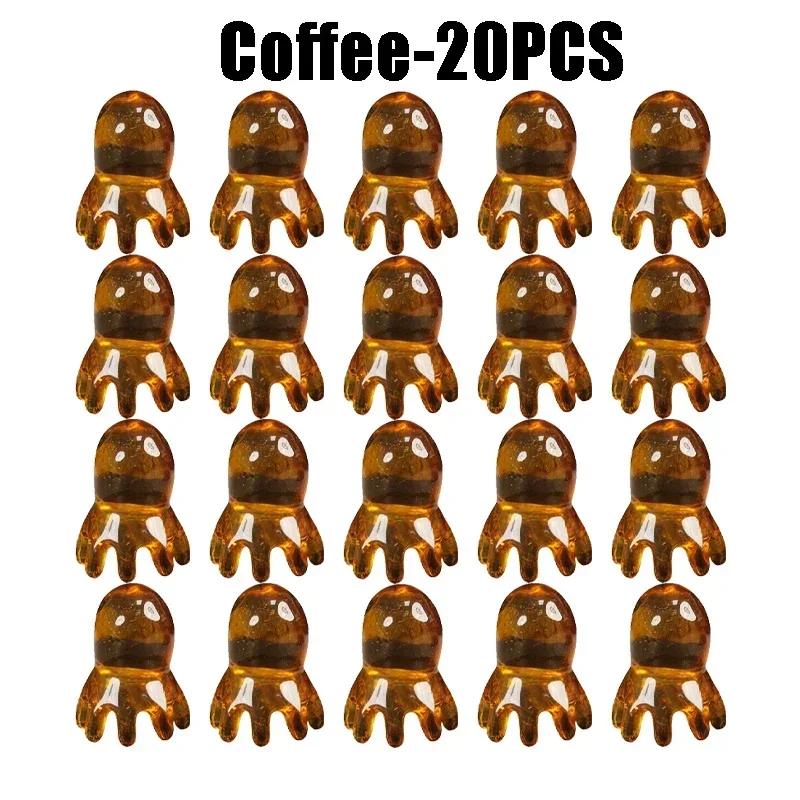 Resin Octopus Massage Comb Head Meridian Scraping Scalp Massage Brush Acupuncture SPA Gua Sha Massage Comb Fatigue Relief Massag