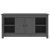 VidaXL Meuble TV Gris 103x36,5x52 cm Bois de pin massif 814576
