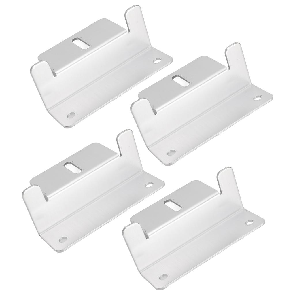 4Pcs/Set Solar Panel Mounting Z Brackets High Strength Aluminum Alloy for Car RV Yacht Ships