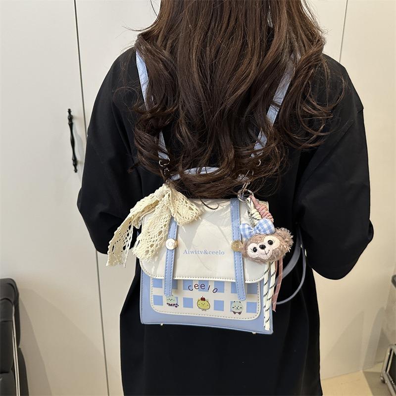 Mochila de nicho de moda nova estilo faculdade britânica retrô portátil Mochila de classe estudantil