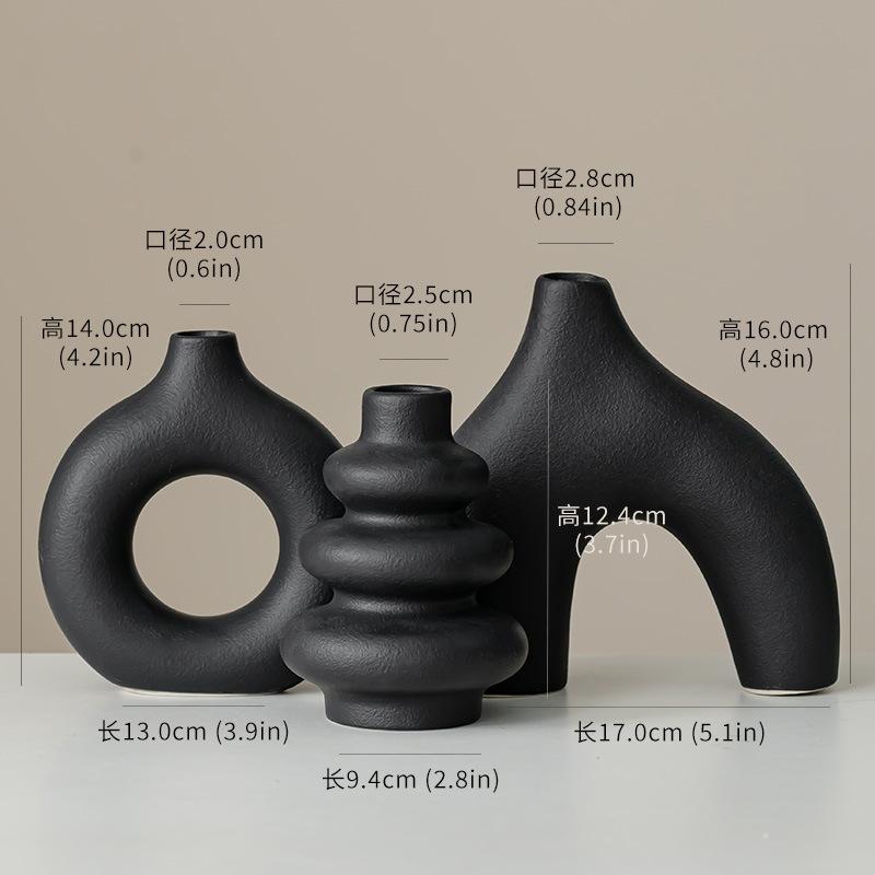 Modern Dried Flower Vase Home Decoration Center Wedding Table Party Living Room Office Bedroom Gift Creativity Convenient