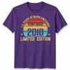 Vintage 2010 Funny 16 Years Old 16th Birthday Unisex T Shirt Unisexs Unisexs Tee