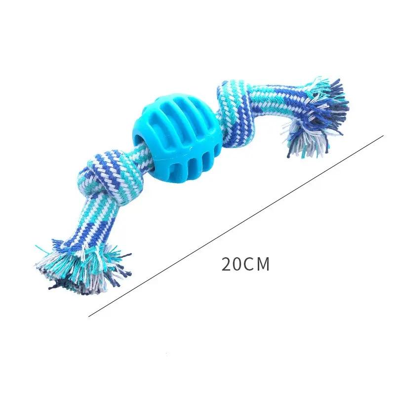 Cleaning Tooth Toys Pet Supplies Durable Braided Rope Toy Cat Dog Cotton Rope Ball Toys for Dogs