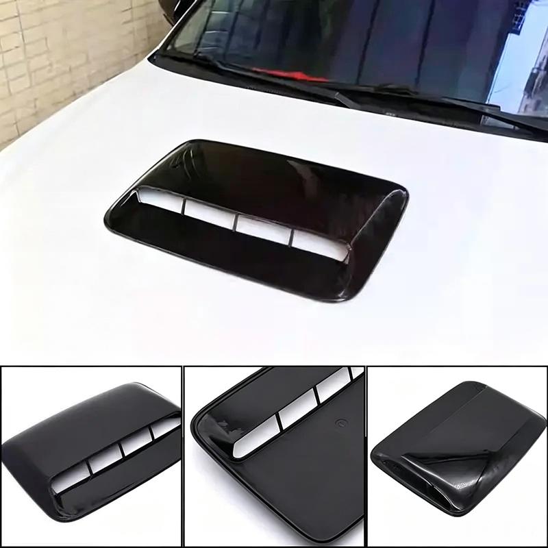 Car Air Flow Inlet Hood Scoop 1 Set Waterproof Decorative Vent Bonnet Cover Perfect for Auto Exterior Tuning DIY