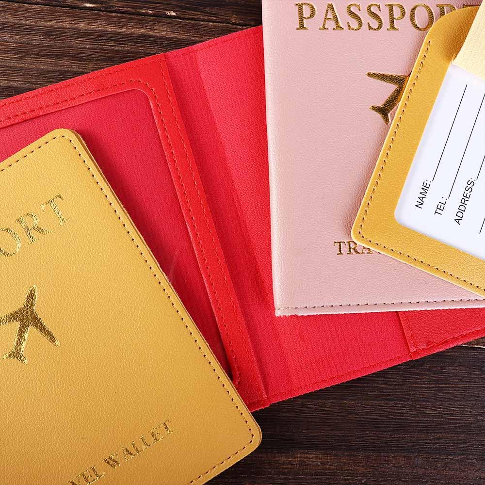Travel Accessories Name ID Address Luggage Tag Passport Cover Passport Holder Airplane Suitcase Tag