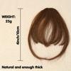 MERISIHAIR Clip In Air Bangs Synthetic Hair Bangs Extensions Fringe With Hairpieces Natural Wig For Women Daily Use