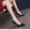 Shoes For Women 2025 High Heels Ladies Summer Footwear Pointed Toe Red Pumps Evening On Heeled Casual Social Korean Style Slip