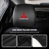 Autositz Universal Elastische Kopfstütze Schmutzabweisender Staubkopfbezug für Mitsubishi Outlander Pajero Sport Lancer EX ASX L200 Eclipse