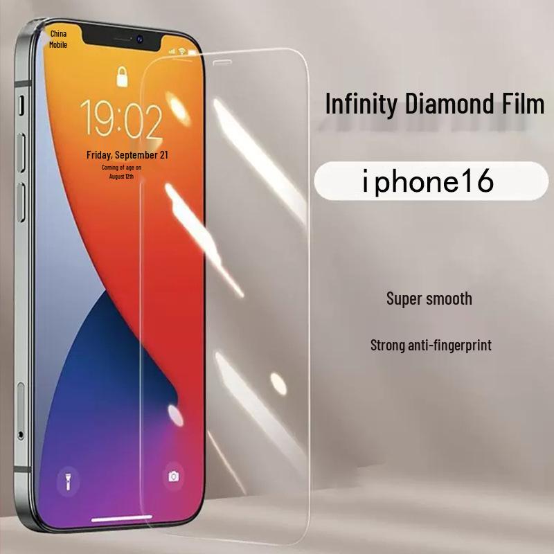 High-Transparency Tempered Film for iPhone 13/14/15 - Full Screen, Edge-to-Edge, Anti-Fingerprint Protection