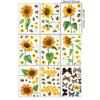 9 Sheets Reusable Spring Window Clings Sticker with Bright Color and Rich Pattern for Shopkeepers and Home Decoration