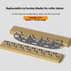 Stainless Steel Ice Skating Blade Set Inline Figure Skate Blades Replacement for Skate Shoes Sizes 220/253/290MM