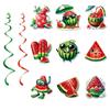 Paper Hello Summer Banner Festival Watermelon Spiral Hanging Flag  Party Favors