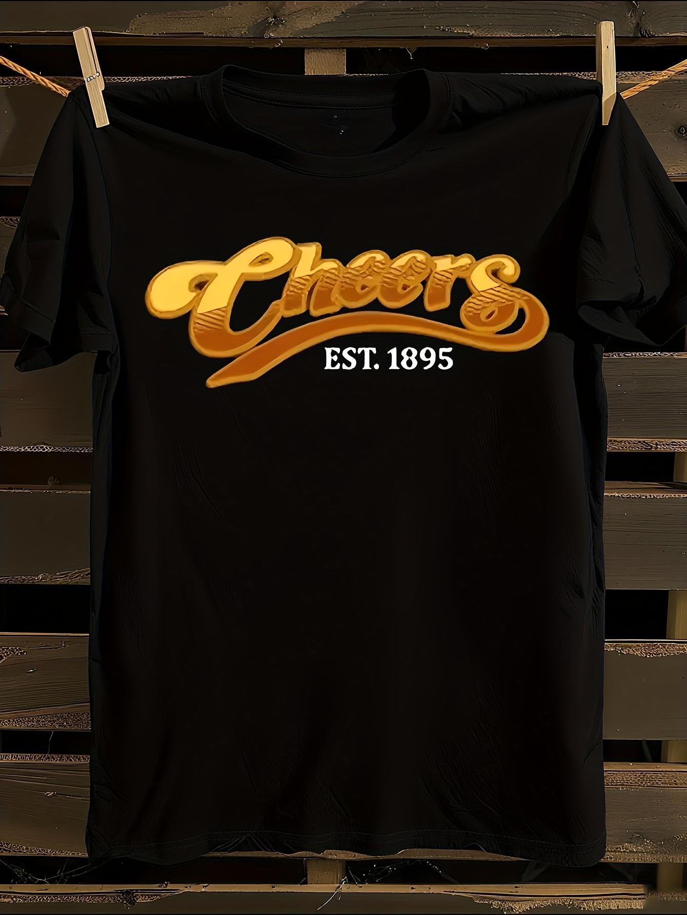 Cheers TV Show Inspired Bold Print T-shirt XXXXL