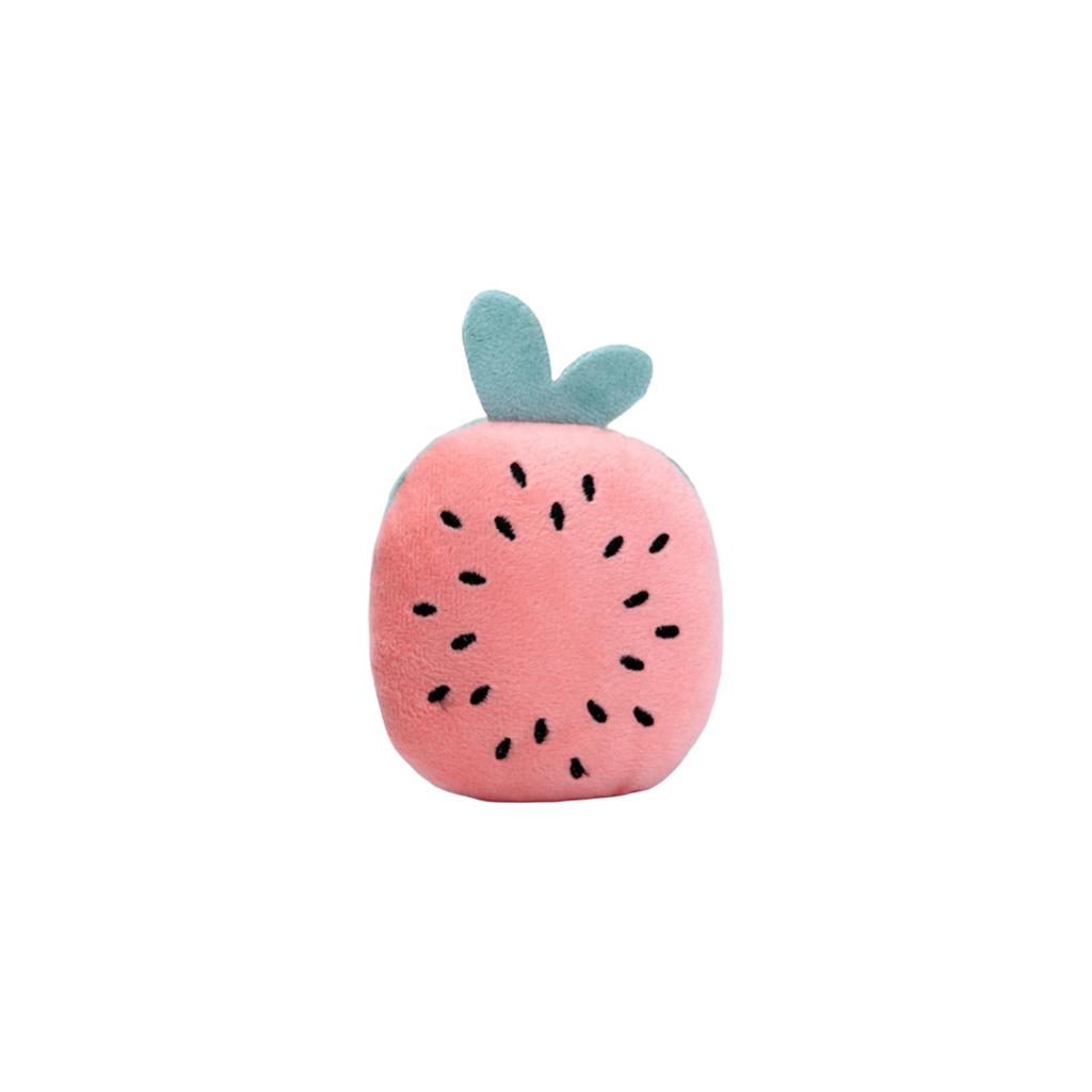 Cute Fruit Shaped Plush Squeaky Dog & Cats Toys, Interactive Crinkle Sound Pet Chew Toys With Catnip Or  Call Option, Soft Stuffed Puppy Teething Toys