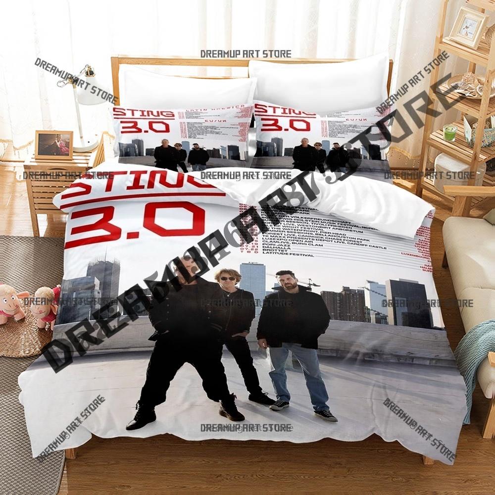 Fashion Sting 3.0 Hip Hop Bedding Set Single Twin Full Queen King Size Bed Set Kids Bedroom Duvetcover Sets Bed Sheet Set