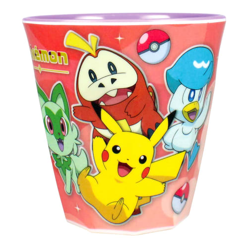 Tees Factory Pok?mon Meowth, Hogwarts, Squash, and Pikachu Melamine Cup, Sparkly/Friends, PM-5525556NA