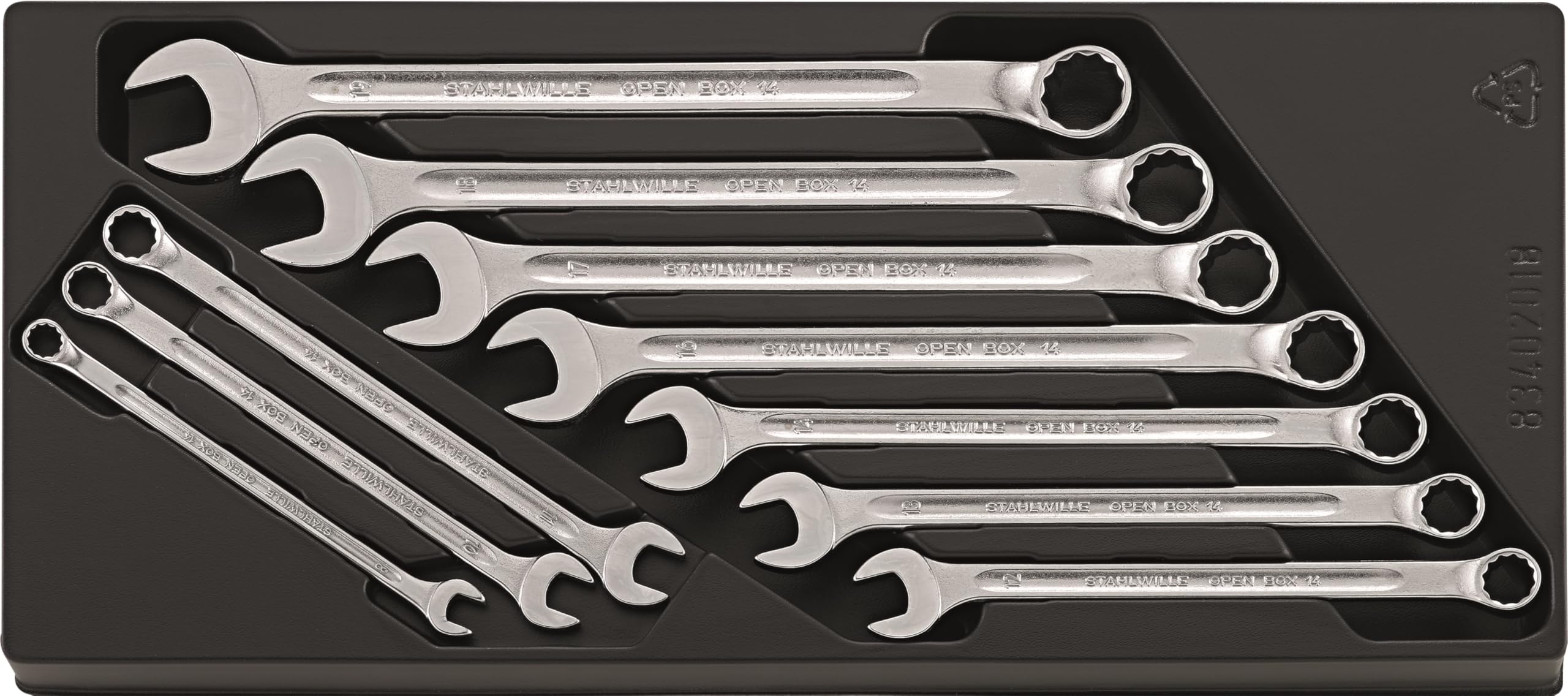 

Stahlwille Wrench Set Single-Ended Open-End (Long) 14/10KT