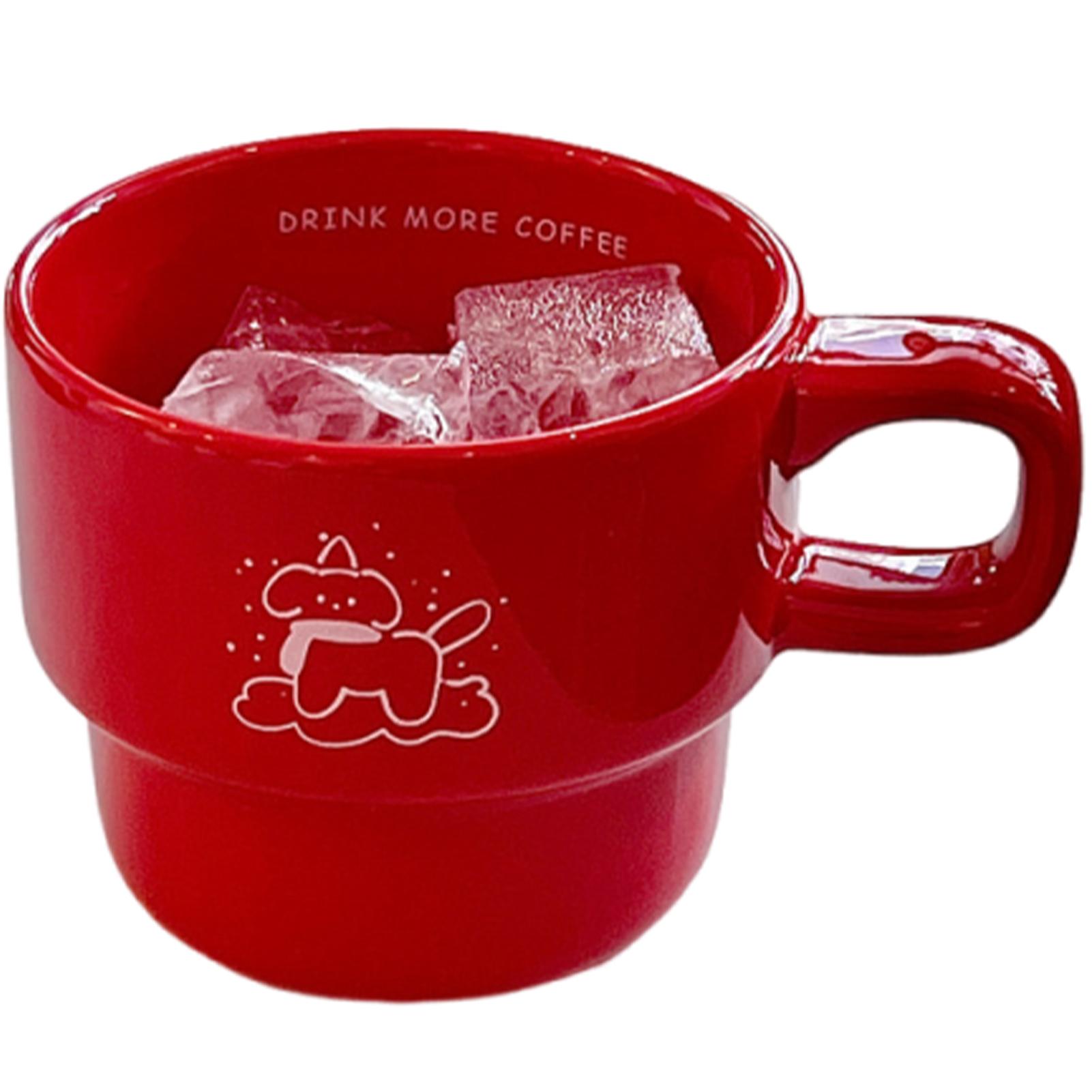 Cartoon Mug Fashion Handheld Water Drinking Cup Multi-Purpose Chic-Style Coffee Cup Hand-made Decor Tea Coffee Cup for Friends 201-300ml