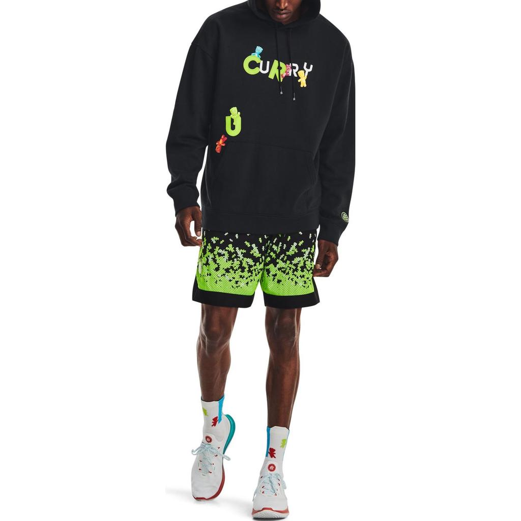 Under Armour Sweatshirts Men's Black Hooded Moderate Regular 1374305-001