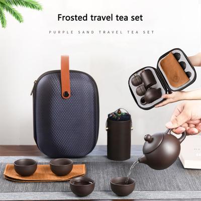 Teaware Chinese Tea Set Portable Tea Cup Tea Pot Tea Caddy Travel Teapot Set All In Travel Bag