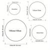 1pc Multi Surface Chair Mats Golden Swan with Floral Border Perfect for Decorating Office Chairs, Living Rooms, Or Bedrooms.dt075