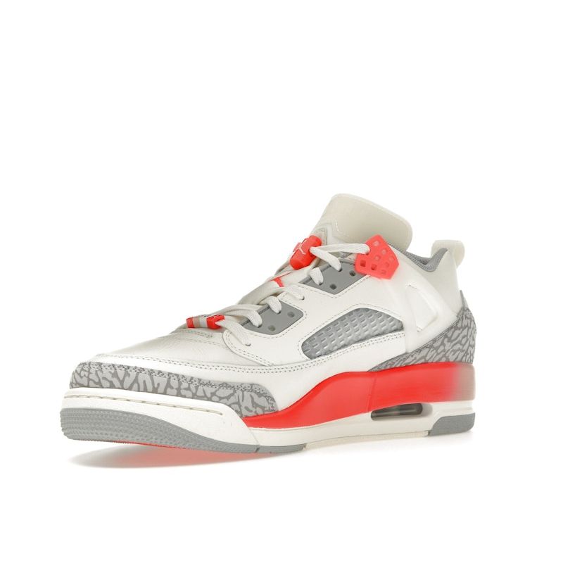 Air Jordan Paris Saint-Germain x Jordan Spizike Low Sail Infrared Unisex Sneakers Cream Infrared-23 Wolf-Grey HF8827-100