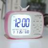TV Shape Digital Display Alarm Clock With Thermometer and Calendar for Student Bedroom