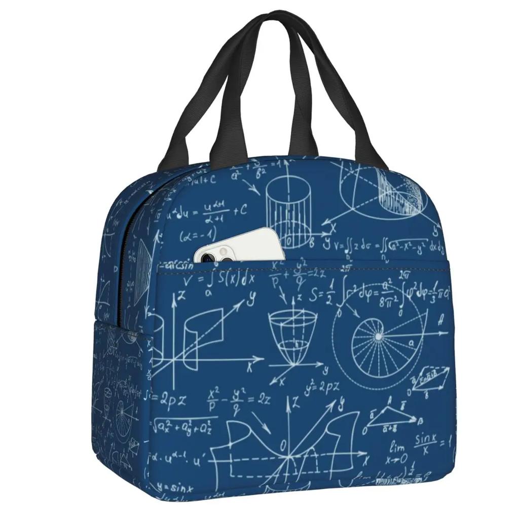 Chemistry Teacher Periodic Table Insulated Lunch Tote Bag for Kid Science Lab Tech Portable Thermal Cooler Food Lunch Box School