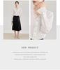 Nanyou Women's Romantic French Lace Collar Bell Sleeve Top - Anti-Wrinkle, Elegant Spring Shirt