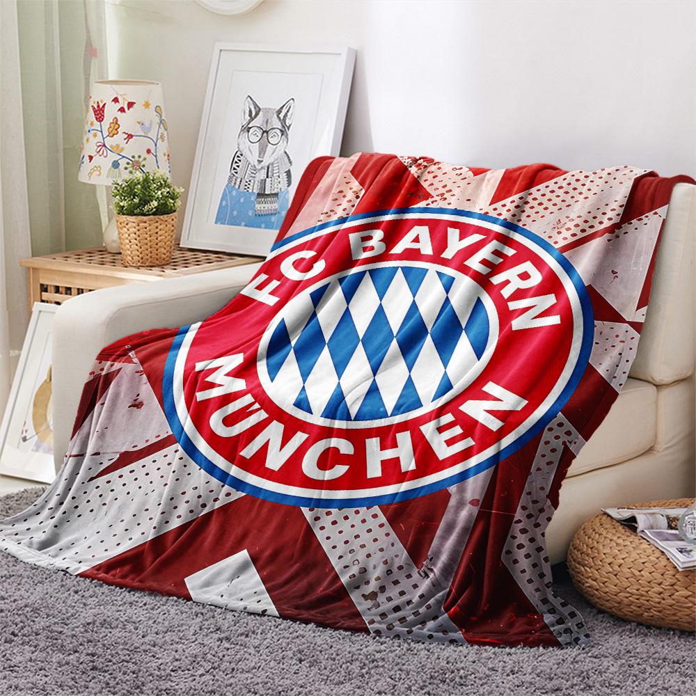 Flanelová deka s potiskem Bayern Mnichov, Vysoce kvalitní, Pohodlná pro všechna roční období, Domácí dekorace, Teplo a pohodlí, Perfektní jako vánoční dárky