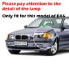 Headlight Clear Lens Cover Lampshade Fit For BMW 3 Series E46 1998-2001 4Door Pre-facelift,Headlamp Shell Car