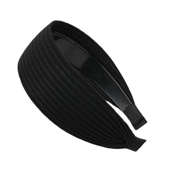 

Эластичный обруч для волос, расширенный дизайн, легкая повязка на голову, противоскользящие зубцы, корейский стиль, гибкая повязка для волос, аксессуар для волос темно-серого