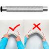 Wood Stove Pipe Stainless Steel Flexible Flue Exhaust Stove Pipe 90 Degree Bendable Chimney Pipe For Outdoor Camping Wood Stove