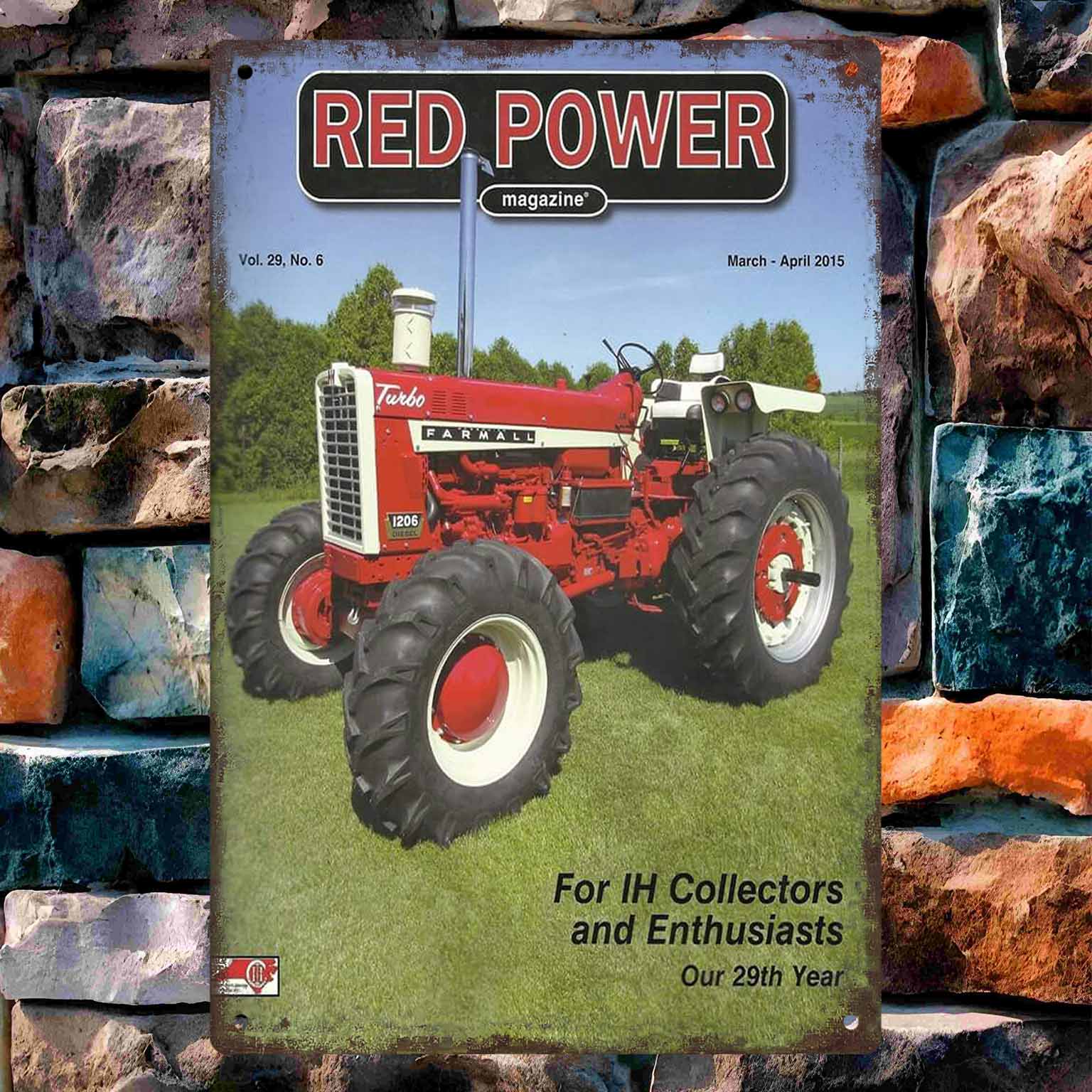 

Зеленый трактор отдыхает под деревом после долгого дня Винтажная металлическая настенная табличка Декор Постеры Рамки Гараж Гостиная 20x30cm