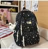 Star Pattern Girls Backpack With Material And Comfortable Straps For School