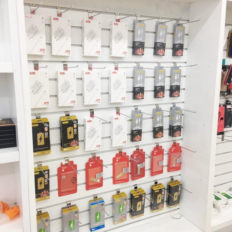 Slotted Panel Shelving Display Rack for Mobile Accessories & Guitar Wall Mount