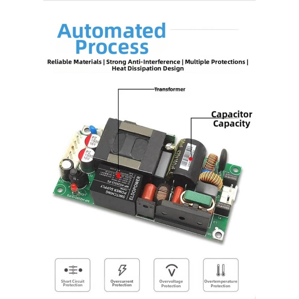 1pc 225W AC To DC 48V Switching Power Supply Module 115-230V Input 48V 2.92A Output For Electrical Equipment Supplies