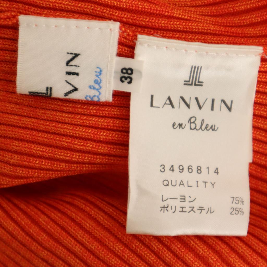 Schoonheidsproducten LANVIN en Bleu Lange mouwen coltrui ribgebreid 38 Dames Gebruikt