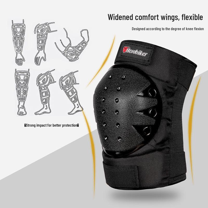 Knee Pads 4-Piece Set: Protective Gear for Cycling, Skateboarding, Roller Skating, Balance Bike - Outdoor Joint Protection.
