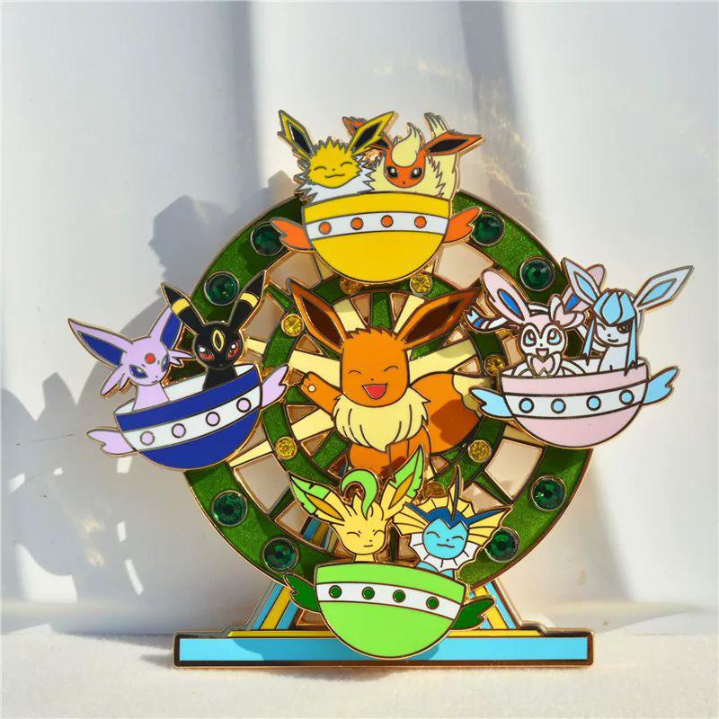 Anime Game Pokemon Brooches for Clothing Women Men Badges Lapel Pins for Backpack Hard Enamel Pins Fashion Accessories