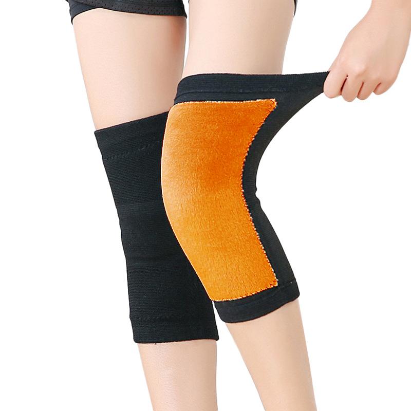 

Sports Knee Pads Jinrong Warm Knitting Four-sided Elastic Leg Pads for The Elderly Cold Legs Pressurized Fixed Knee Joint Cover XL