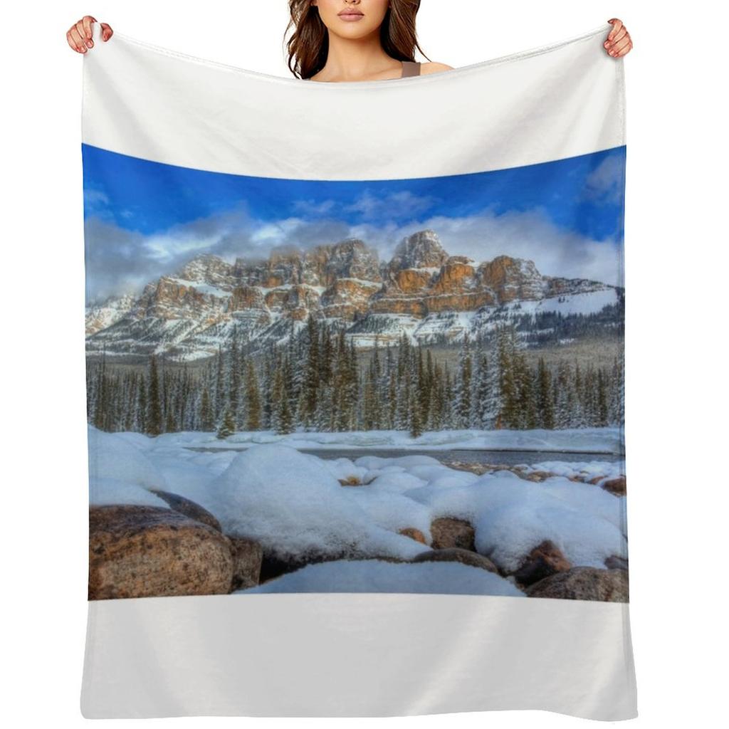 Castle Rocks Überwurfdecke Decken Sofas Dekoration Luxus Designerdecken für Bett Schlafsackdecken