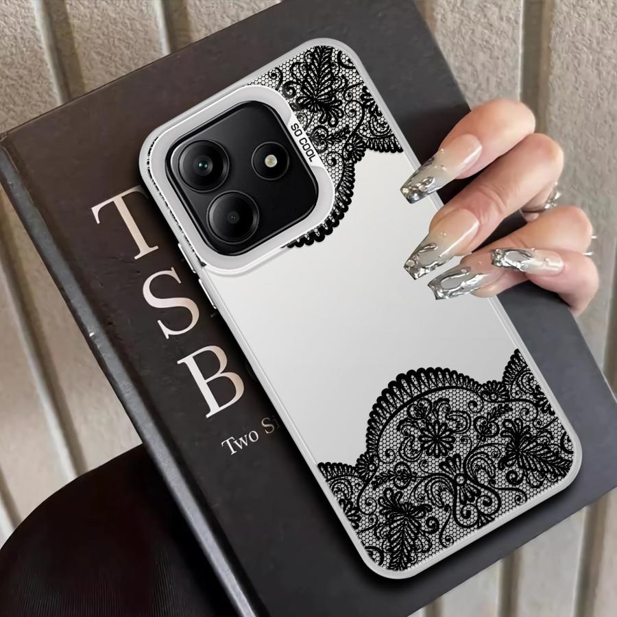 Back Phone Cover Case for Xiaomi Mi 12T Pro 13T 11 Lite Black Cool Lace