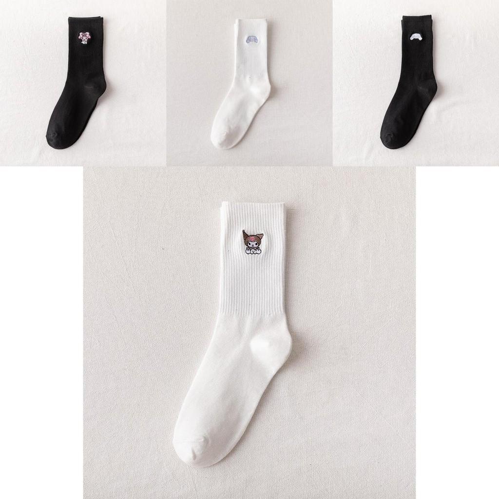 Niedliche Herbst Winter Damen Baumwolle Cartoon Anime Mittelhohe Socken Für Paare